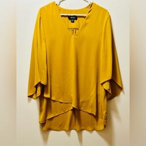 Karen Kane Golden Layered Blouse